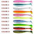Miniatyrbilde 5 av 5: 100 stk Agnsatt Soft Bait Fiske Bar 7cm 2g