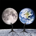 Miniatyrbillede 4 af 5: Månens Jord Projektorlys 2 i 1 Planet Lampe Roterbar