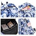Miniatyrbild 5 av 5: Resväska Ryggsäck Skolryggsäckar Isolerad Lunchpåse Mode Casual 3-pack Student Picknick Rosa Pennfodral För Flickor blue