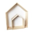Miniatyrbillede 5 af 5: Sød Lille Træhus DIY Opbevaringskasse Holder Boks