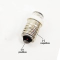 Miniatyrbilde 4 av 4: E10 Mes 3v 6v Hvit LED Lyspære Lommelykt Hodelykt
