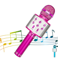 Pikkukuva 1 / 5: Langaton Bluetooth-karaokemikrofoni lapsille, lapsille ja aikuisille syntymäpäiväjuhliin KTV:hen jouluksi Pink