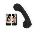 Miniatyrbild 5 av 5: Trådlös Bluetooth Retro Handset med Volymkontroll Mikrofon för Iphone 8 7 Black