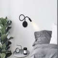 Miniatyrbilde 2 av 4: 3W Vegglampe Leselampe Inntrekkbar Vegglampe Svart