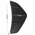 Miniatyrbild 2 av 4: Bakspoiler, Bilspoiler Bakre Stötfångare Diffusor Fena Spoiler Läpp Biltillbehör (1 set (4 st), Svart)