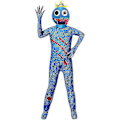 Miniatyrbillede 2 af 5: Roblox Regnbue Bodystocking Børnejumpsuit Maske Kostumer Fancy Up Performance Kostume 5-6 Years