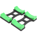 Miniatyrbillede 1 af 5: Fitness Dumbbell Stativ Dumbbell Opbevaringsstativ Support Stativ Dumbbell Stativ Buffer (sort grøn) (2 stk)