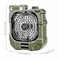 Miniatyrbilde 5 av 5: 2-i-1 Camping LED-lys med vifteteltlampe, 3 lysstyrkeinnstillinger