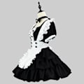 Miniatyrbilde 3 av 5: Kvinners Anime Fransk Lolita Fransk Forkle Fancy Kostyme 4XL