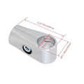 Miniatyrbillede 2 af 3: 4 stk. Metal Tørrestativ Rørfittings To-vejs Connector 25mm Indre Diameter
