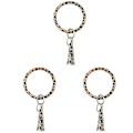 Miniatyrbillede 2 af 3: 3 stk. PU-læder Armbånd Nøglering Mode Elegant Leopard Print Nøglering