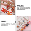 Miniatyrbilde 4 av 5: 4 stk. Lykkekatt Nøkkelring med Klokker Smykker Japansk Fortune Lucky Beckoning Cat Maneki Neko Nøkkelring Myk Plastpose
