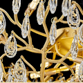 Miniatyrbillede 2 af 5: 60cm Luksus Krystal Lysekrone Guld Loftlampe Dendritisk