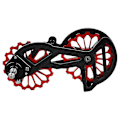 Miniatyrbild 5 av 5: Oval Dish Mtb Kolfiber Växelrullar System
