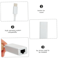 Pikkukuva 8 / 8: c Ethernet-sovitin Gigabit Ethernet -verkkosovitin Kompakti koko Vakaa yhteys pelaamiseen