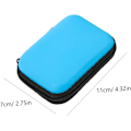 Miniatyrbilde 2 av 8: 2 stk. HDD Beskyttelsesveske Robust Nylon Harddisk Oppbevaringsetui Kompakt Bæreveske Boks for Elektronikk
