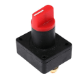 Miniatyrbillede 1 af 5: Afbryder Rotationsafbryder, Batteri Switch Strøm Til Bil Varevogn Lastbil Båd (1 stk, Sort Rød)