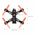 Miniatyrbillede 5 af 5: Ocday Razer 210 Størrelse Fuldt Carbonfiber FPV Racing Drone Quadcopter RTF