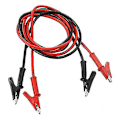 Miniatyrbillede 2 af 5: 2 stk. Isoleret Alligator Klips Testprobe Ledningskabel 1m