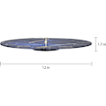 Miniatyrbillede 2 af 5: Moderne Lydløs Kvarts Vægur 30cm Til Soveværelse, Hjem, Køkken, Soveværelse, Kontor, Skole