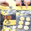 Miniatyrbillede 2 af 5: 5 stk Ravioli Stempler Dumpling Form Dejpresse Sæt