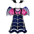 Pikkukuva 2 / 5: Vampirina-tyttöjen hiuspantasettiasu Hieno esiintymisasu 4-5 Years