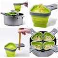 Miniatyrbillede 2 af 3: Portion Control Pasta Kurv Silikon Si - Kolander Diæt