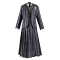 Miniatyrbillede 3 af 5: Kvinders Wednesday Addams Deluxe Kostume Sæt Nevermore Uniform Outfit Parykker L without Wigs