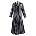Pikkukuva 3 / 5: Naisten Wednesday Addams Deluxe -asusetti Nevermore-uniformu asu peruukit One Size without Wigs