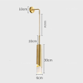 Miniatyrbillede 3 af 5: LED Vægskinne Sengelampe Moderne Sort Guld 220-240v