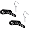 Miniatyrbillede 2 af 4: Cykeltrailerkoblinger Jern Hitch Kobling Cykel Vinklet Albue