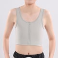 Miniatyrbild 5 av 5: Binders för Kvinnor Stark Elastisk Band Tank Top Shapewear Andningsbara Toppar för Tomboy Trans Lesbisk Gray