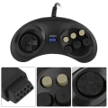Miniatyrbild 4 av 5: Spelkontroll med sex knappar för Sega Megadrive