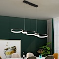 Miniatyrbillede 3 af 5: LED-hængelampe Køkkenø-lampe Cirkelring Design