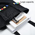 Miniatyrbillede 5 af 5: Håndtaske Canvas Tassel Tote Bag Shopping Bag Tote Skuldertaske Tote Damer Piger, Sort