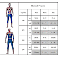 Miniatyrbillede 2 af 5: Superhelt Bodysuit Mænd Voksen Performance Kostume Fancy Up 170