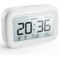 Miniatyrbild 1 av 5: Digital väckarklocka för sovrum, resor och kontor - Modern minimalistisk stil med LCD-display