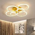 Miniatyrbilde 1 av 5: LED Taklampe Sirkel Ring Nordisk Gull Akryl Stue