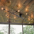 Pikkukuva 2 / 5: 8-valaisimen 38 cm Mini-tyyliinen riippuvalaisin LED-kattovalaisin Retro 110-240v