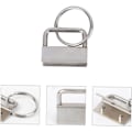 Miniatyrbillede 3 af 8: 25 mm metalarmbåndsclips til nøglesnors nøglering hardware modetilbehør