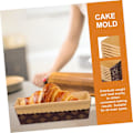 Miniatyrbilde 4 av 8: Papir Oppbevaringsformer 25 stk Toast Bakebrett Non-Stick Kakeform Lett å Rengjøre for Bakere