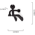 Miniatyrbillede 5 af 5: Magnetisk nøgleholder Magnetisk mand nøglekrog væg nøgleholder køleskabsmagneter hjem gave
