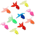 Miniatyrbillede 2 af 5: Simuleret Guldfisk Tropiske Fisk Plastik Flydende Fisk