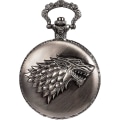 Miniatyrbillede 1 af 5: Lommekurv Steampunk Ulv Ulve Mønster Mænds Kædeboks Sort Kvarts Arabisk Gave