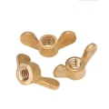 Miniatyrbilde 4 av 4: 20 stk M4 Messing Sommerfugl Ingot Hornmutter Håndvridd