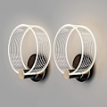 Miniatyrbilde 1 av 5: Moderne Akryl Vegglampe 2 stk Enkelt Dobbelt Hode Led 3-farget