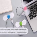 Pikkukuva 4 / 5: 4 kpl USB Mini Letku Tuuletin Metalli Joustava Jäähdytystuulin