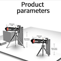 Miniatyrbillede 2 af 5: 48x HD Starscope Monokular Smartphone Holder Stativ