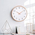 Miniatyrbillede 2 af 5: Stille Sweep Solid Træ Litterær Ur, Simpel Design, Nordisk Træur, Trævægur