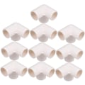 Miniatyrbillede 1 af 8: Vand Fittings Rør Samling Ventil 10 stk. PVC Konnektorer Slange Splitter Afløbsforsyninger til VVS